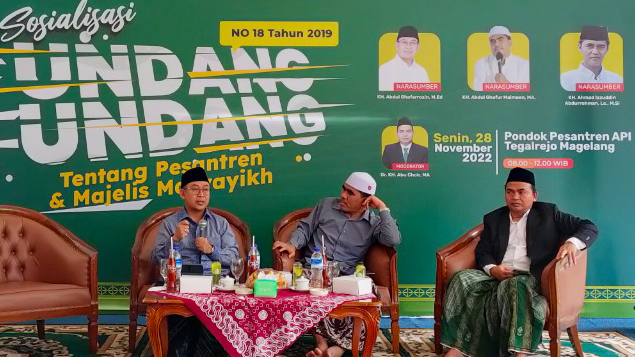 Sosialisasikan UU Pesantren, Majelis Masyayikh Sambangi API Tegalrejo Magelang