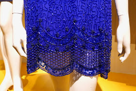 Booksmart Amy blue dress detail
