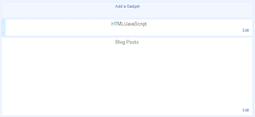 Menambahkan Gadget HTML diatas Blog Post