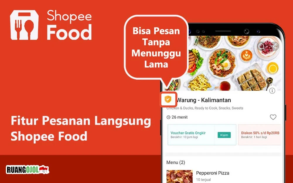 Cara Menggunakan Fitur Pesanan Langsung Shopee Food Terbaru