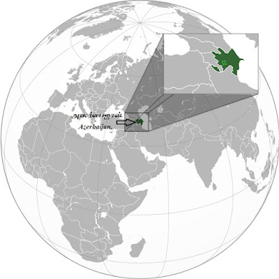 azerbaijan world map