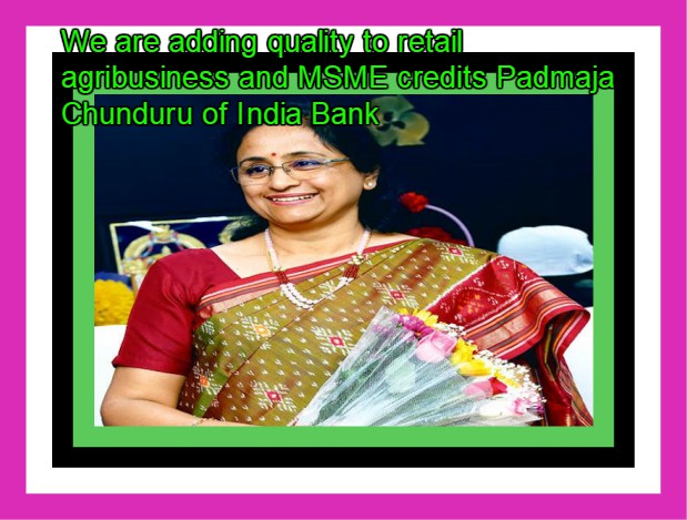 Agribusiness and MSME credits By Education Development By Padmaja Chunduru In Indian Bank