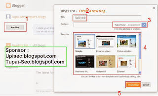 Cara Membuat Blog Gratis di Blogspot