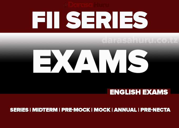 Exam Series Form Two English Language - Questions With Answers 2024