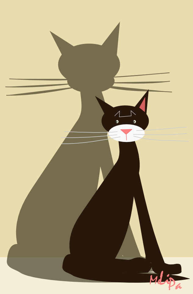 free scrap cat png free cat illustration clipart graphic 