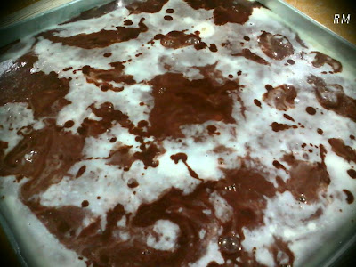 LAMAN SUTERA: * RESEPI ~ PUDING ROTI BATIK COKLAT