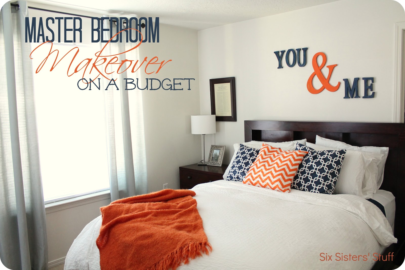 Master Bedroom Makeover on a Budget | Six Sisters