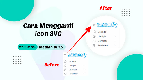 Cara Mengganti Icon SVG di Samping Logo Header Median UI 1.5