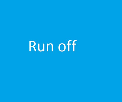 Run off