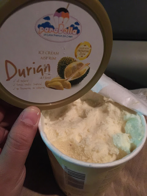 ais krim coklat, ais krim durian