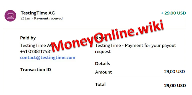 TestingTime Payment Proof