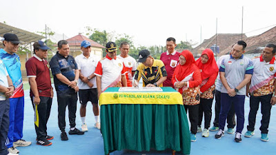 Pj Bupati Muba Resmikan Lapangan Tenis Pengadilan Agama Sekayu