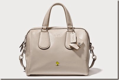 Peanuts X Coach chalk white satchel bag