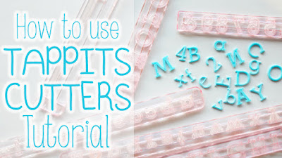 how to get fondant letters out of tappits tutorial cutters