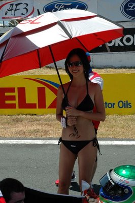 Sexy Umbrella Girls in Sentul Circuit Indonesia