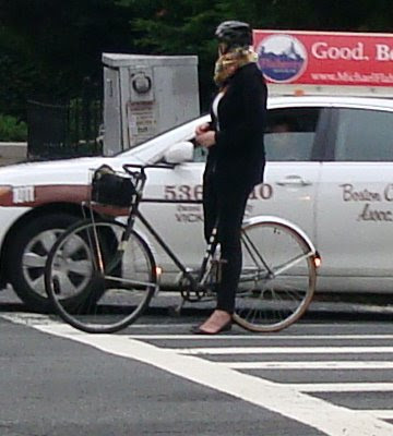 classic look lady cyclist