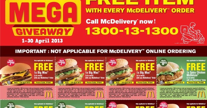 McDonald: FREE Item with any McDelivery Order | Malaysia ...
