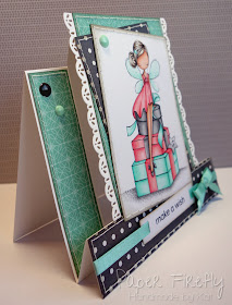 Stepper card featuring fairy with a pile of presents (image from ADU)