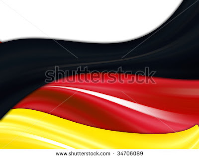 stock photo germany flag over white background black red and yellow colors