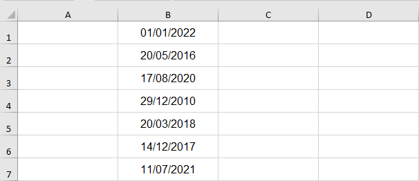 حساب يوم الأسبوع الموافق لتاريخ معين في برنامج Excel