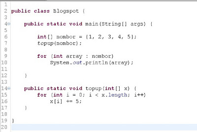 source code array sebagai parameter