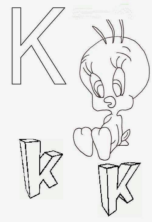 coloriages magiques alphabet letter k