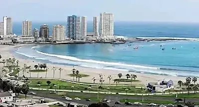 Cavancha beach, Iquique, Chile.