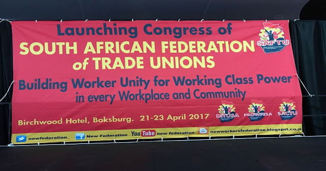 SELAMAT TINGGAL COSATU; SELAMAT DATANG SAFTU