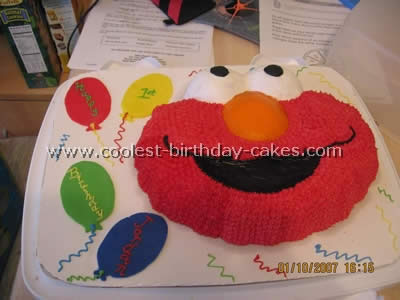 Elmo Birthday Cakes on Elmo Birthday Cake Template