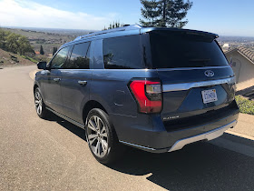 Rear 3/4 view of 2020 Ford Expedition Platinum