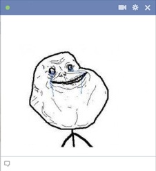 Forever Alone Meme Facebook Emoticon