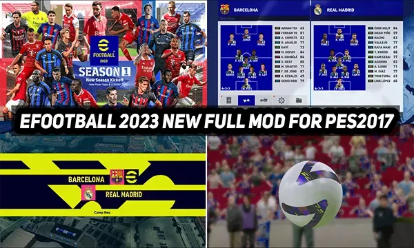 eFootball 2023 Full Mod for PES 2017