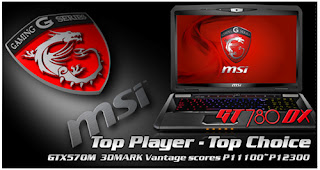 Notebook MSI GT780R