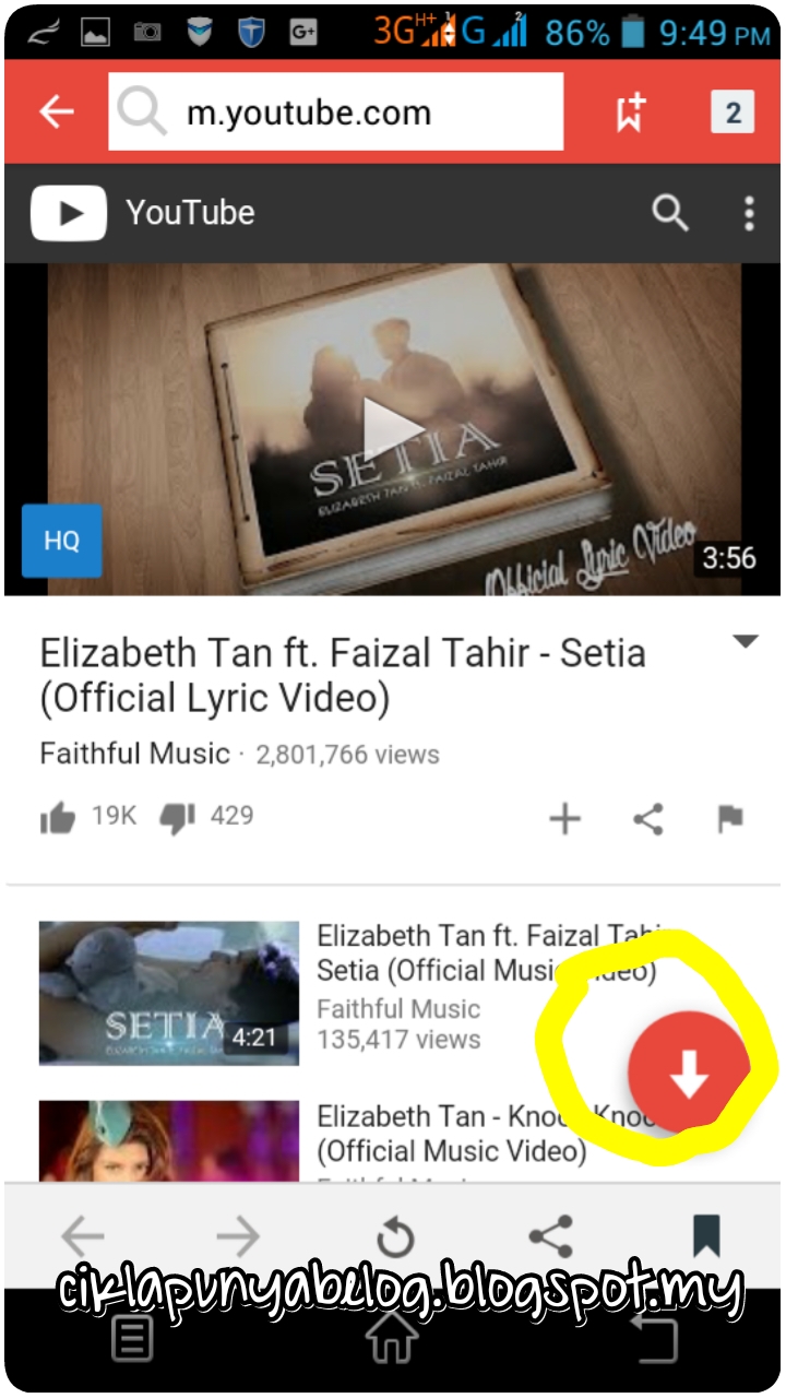 Senangnya nak download lagu di Snap Tube.