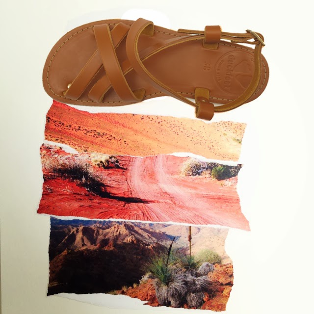 leather sandal, desert, gypsy style