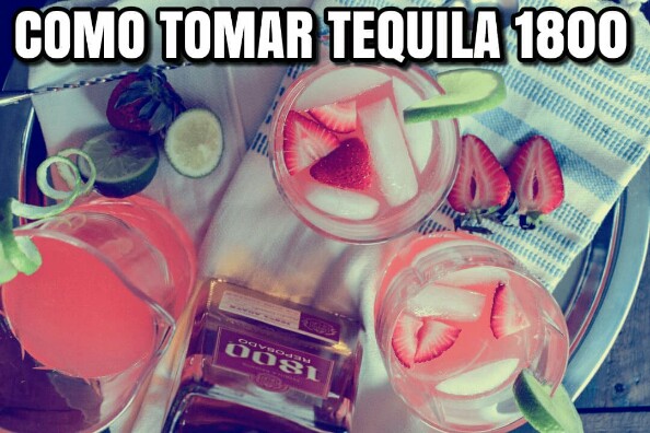 tequila 1800 anejo como se toma