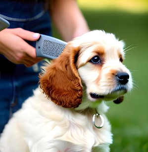 Cockapoos require regular grooming to keep their coats healthy and free of tangles. Here are some grooming tips for your Cockapoo: