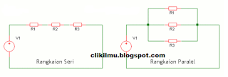 gambar rangkaian listrik seri dan paralel
