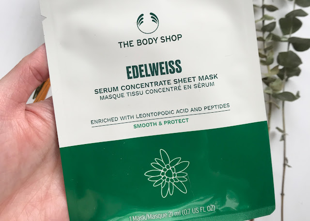 The Body Shop Edelweiss Serum Concentrate Sheet Mask