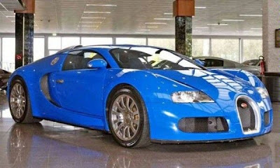 blue bugatti veyron