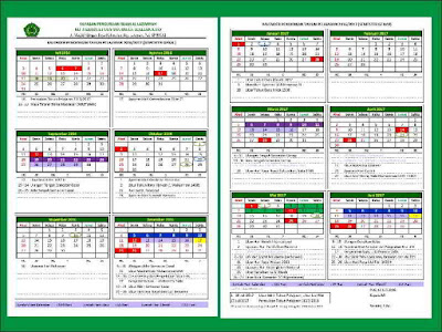 Kalender Pendidikan atau kaldik menjadi salah satu administrasi dasar dalam perencanaan pr Kalender Pendidikan Kemenag 2016/2017 Versi Excel