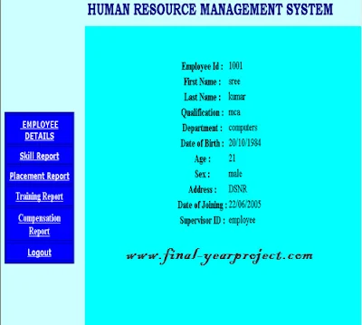 Human resource management system