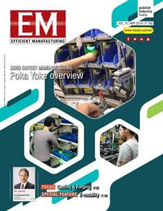 EM Efficient Manufacturing - April 2019 | TRUE PDF | Mensile | Professionisti | Tecnologia | Industria | Meccanica | Automazione
The monthly EM Efficient Manufacturing offers a threedimensional perspective on Technology, Market & Management aspects of Efficient Manufacturing, covering machine tools, cutting tools, automotive & other discrete manufacturing.
EM Efficient Manufacturing keeps its readers up-to-date with the latest industry developments and technological advances, helping them ensure efficient manufacturing practices leading to success not only on the shop-floor, but also in the market, so as to stand out with the required competitiveness and the right business approach in the rapidly evolving world of manufacturing.
EM Efficient Manufacturing comprehensive coverage spans both verticals and horizontals. From elaborate factory integration systems and CNC machines to the tiniest tools & inserts, EM Efficient Manufacturing is always at the forefront of technology, and serves to inform and educate its discerning audience of developments in various areas of manufacturing.