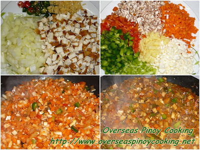 Vegetarian Bopis - Cooking Procedure