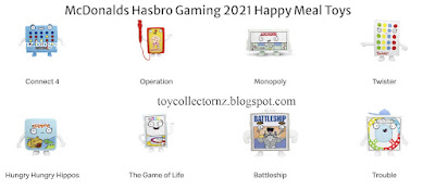 McDonalds Hasbro Gaming Happy Meal Toys 2021 Set of 8 Toys