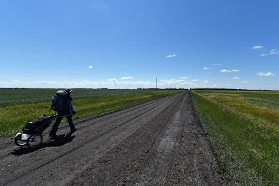 Sonya Richmond backpacking across Manitoba.