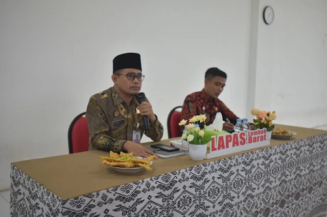 Kalapas Kelas IIA Lombok Barat Briefing Jajaran Pengamanan
