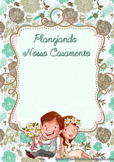 capa fichario caderno planejamento do casamento imprimir