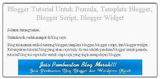 My Blogger Template