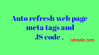 Auto refreshweb page meta tags and js image